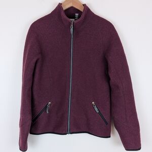 Ibex 100% New Wool Full Zip Sweater Jacket